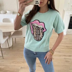 (1) Pull courte manche