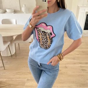 (2) Pull courte manche